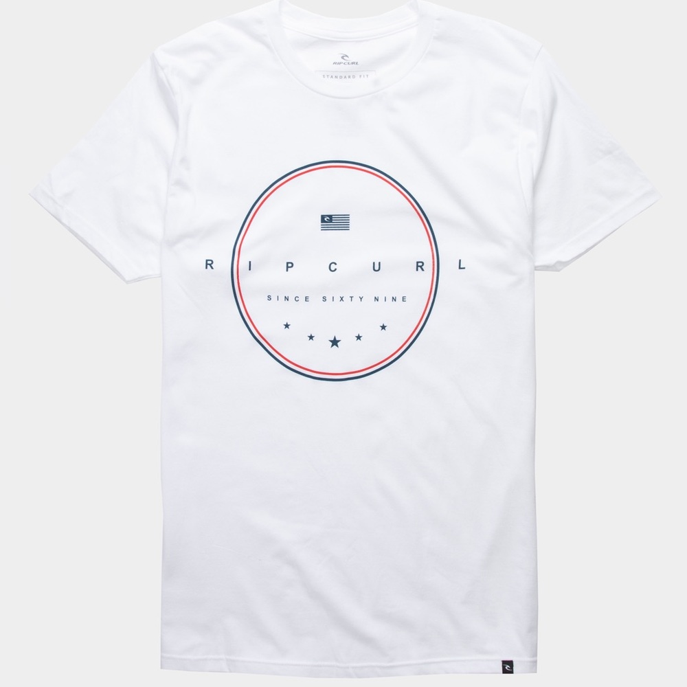 Rip Curl Liberty Seal Mens White T-Shirt